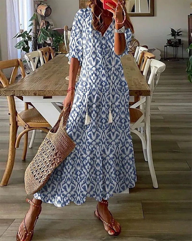 Monica | Vestito Boho Senza Sforzo con Vestibilità Flattering