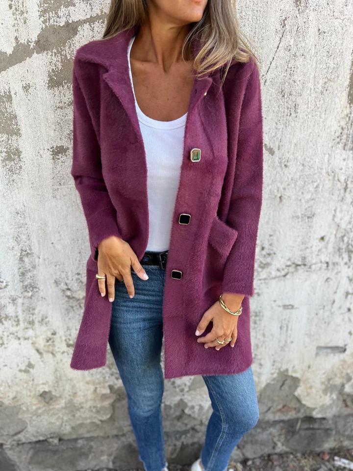 Marcela | Cappotto casual, monopetto, spesso