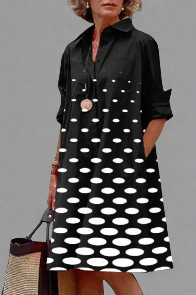 Yvonne - Abito Midi Luxe dal Design Elegante