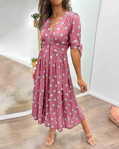 Monica™ | Elegante Abito a Pois