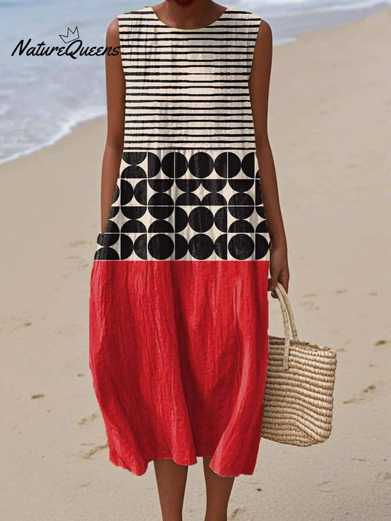 Yara | Abito Geometrico Sunset