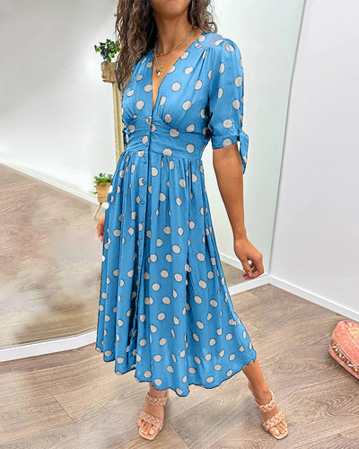 Monica™ | Elegante Abito a Pois