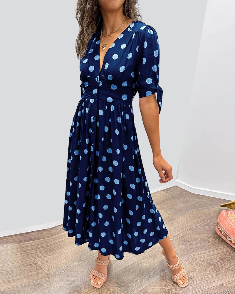 Monica™ | Elegante Abito a Pois