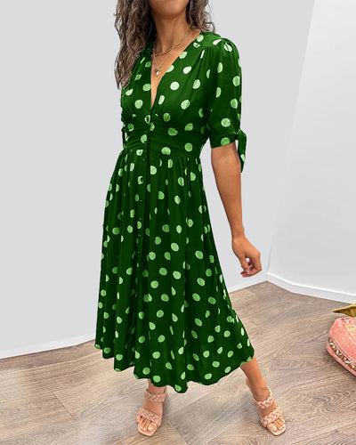 Monica™ | Elegante Abito a Pois
