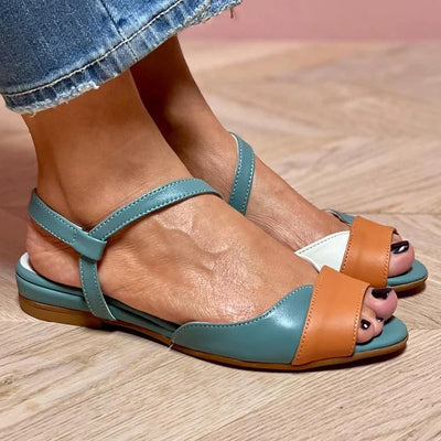 GINEVRA | TRICOLOR SANDALEN MET OPEN TEEN