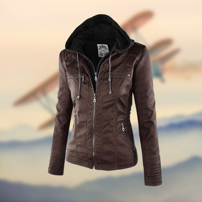 Monica™ | Giacca di Pelle Elegante
