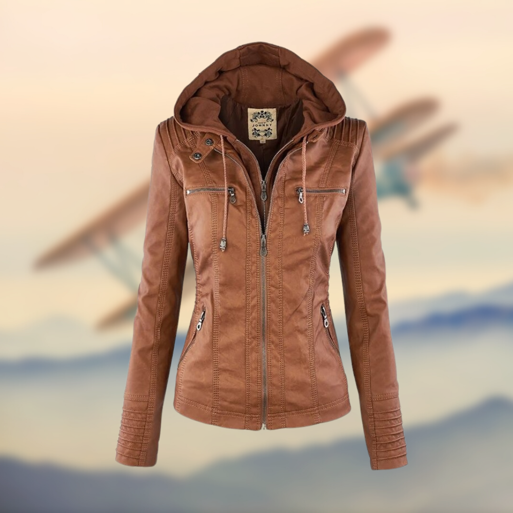 Monica™ | Giacca di Pelle Elegante