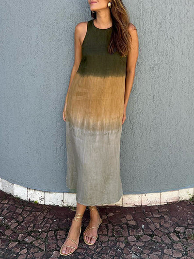 Evelina™ | Abito Elegante con Stampa Naturale