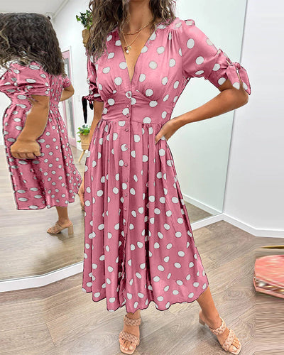 Monica™ | Elegante Abito a Pois