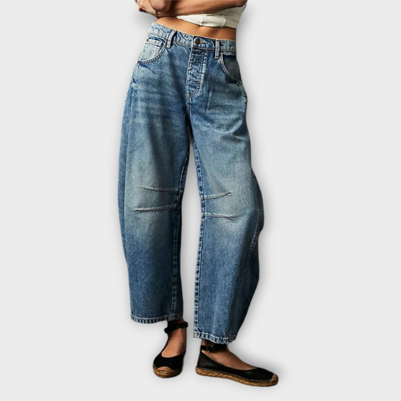 Serafina™ | Jeans Classici a Gamba Larga