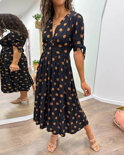 Monica™ | Elegante Abito a Pois