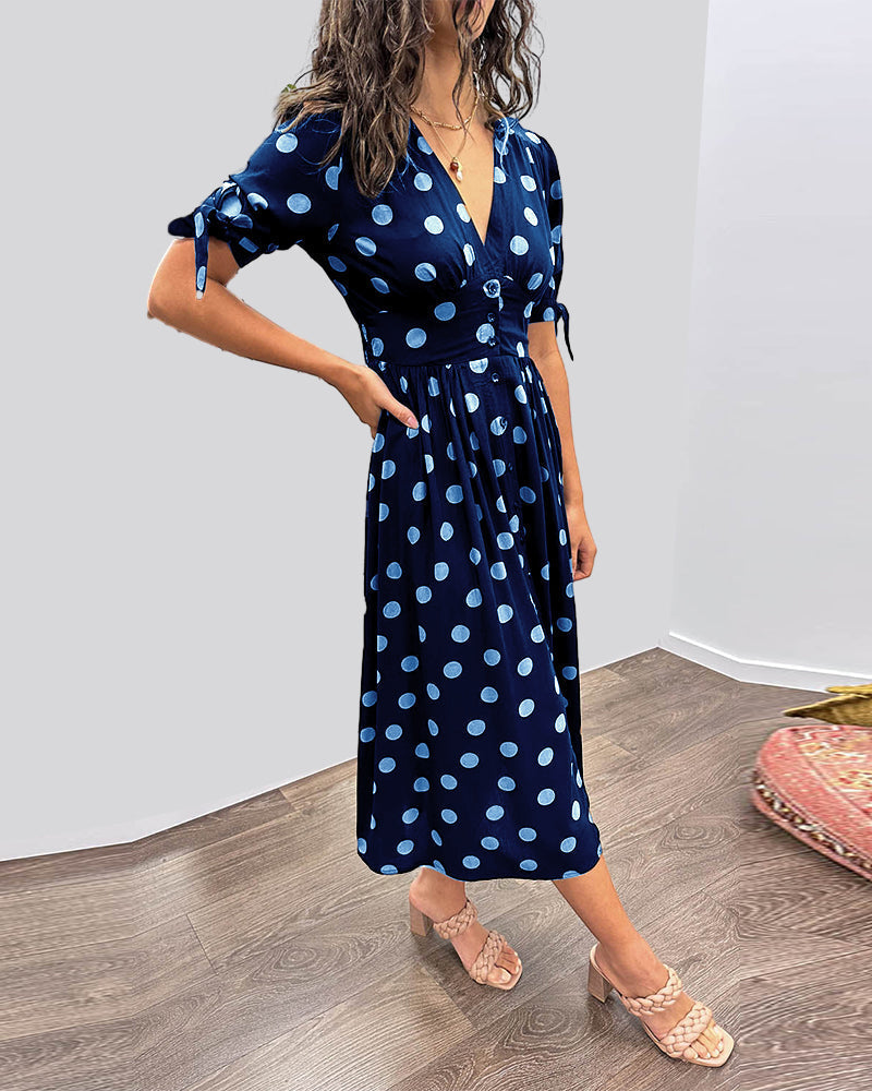 Monica™ | Elegante Abito a Pois