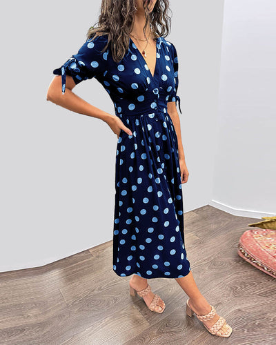 Monica™ | Elegante Abito a Pois