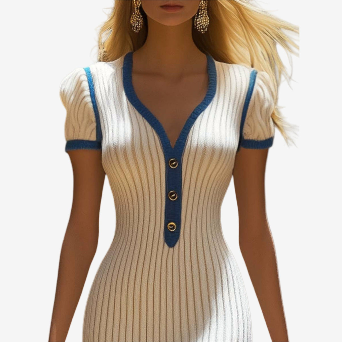 Ninetta™ | Midi con Dettagli a Contrasto