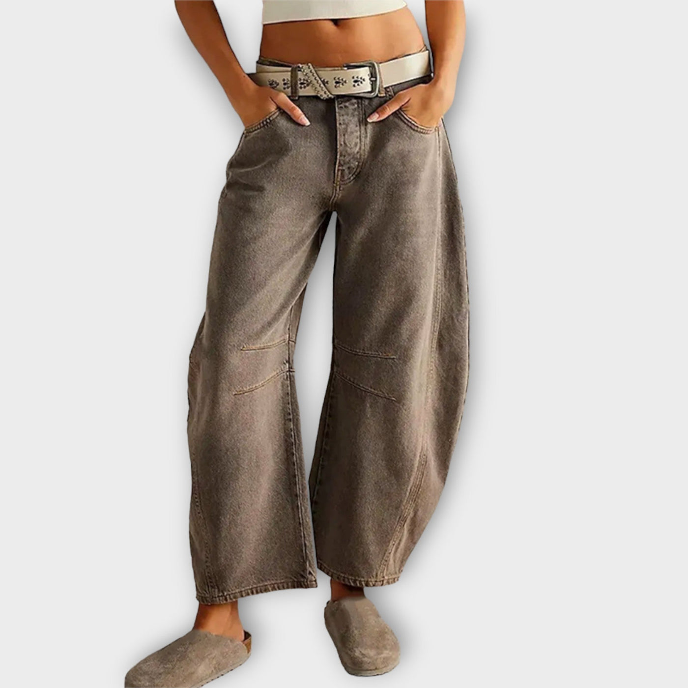 Serafina™ | Jeans Classici a Gamba Larga