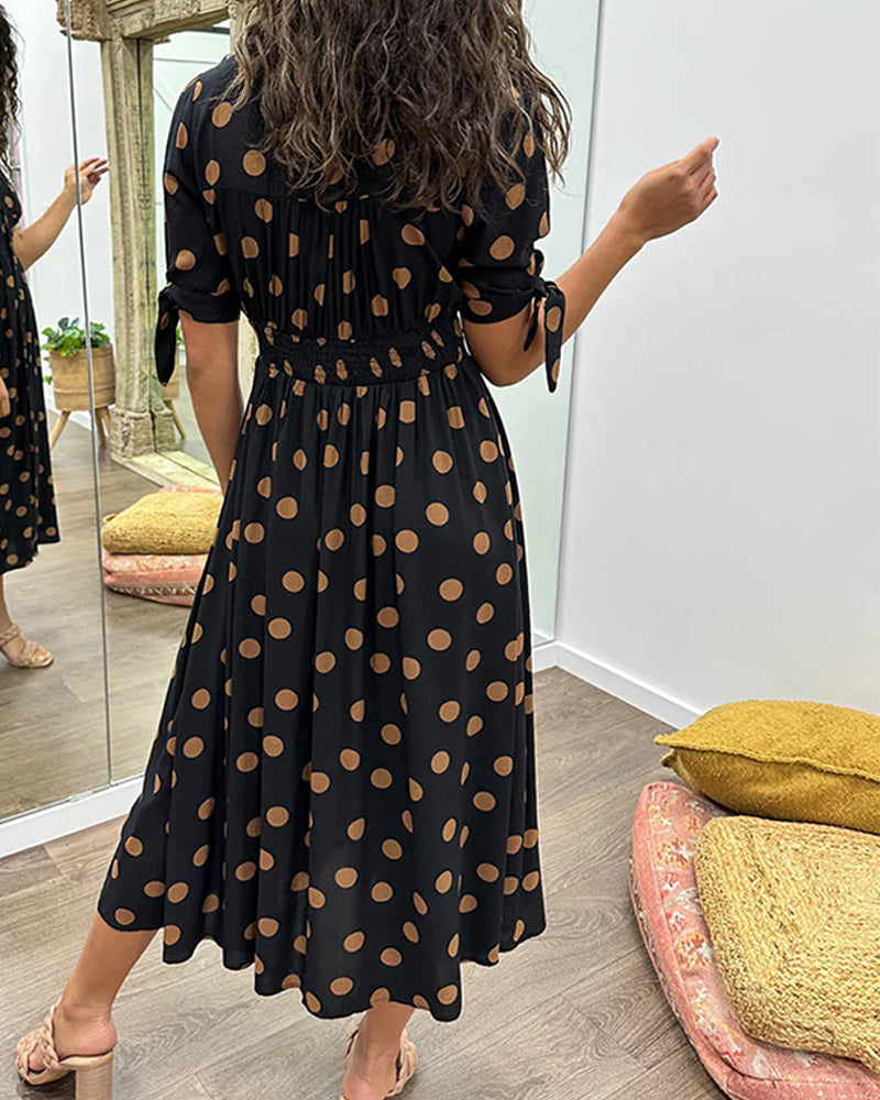 Monica™ | Elegante Abito a Pois