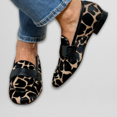 Élise | Mocassini con stampa animale chic
