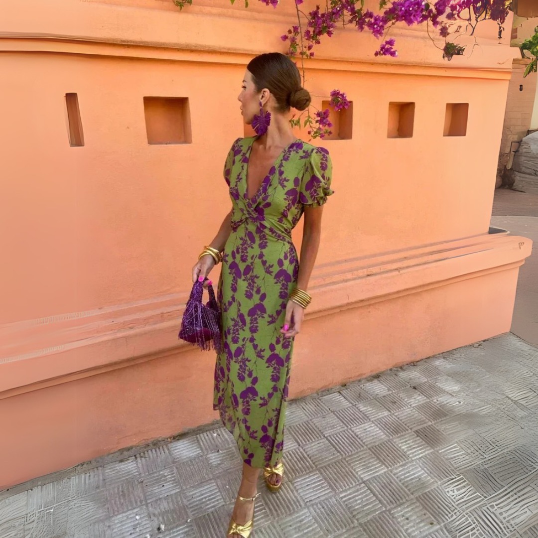 Danielle™ | Abito Midi a Fiori