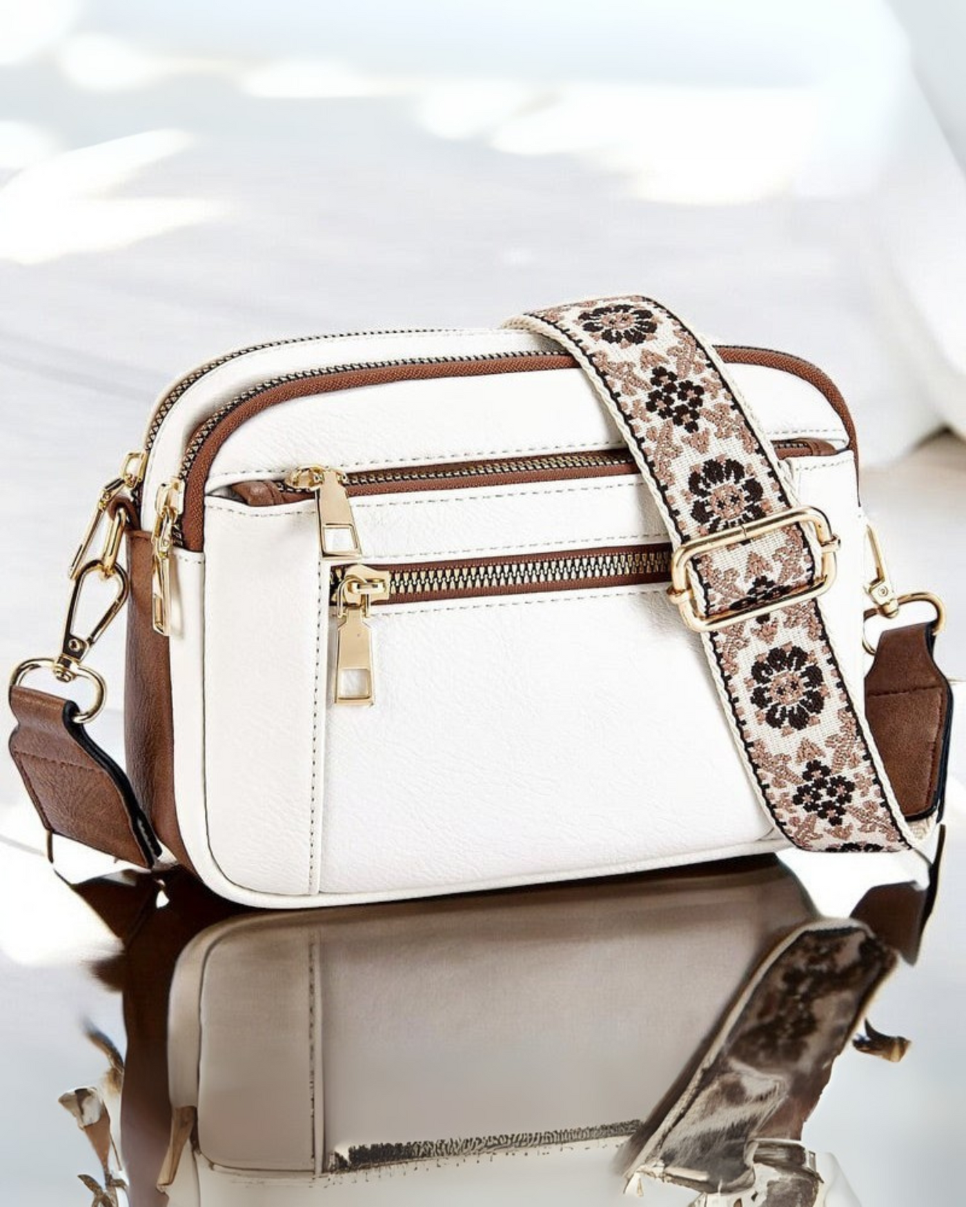 Elvira | Elegante Borsa a Spalla in Pelle da Donna