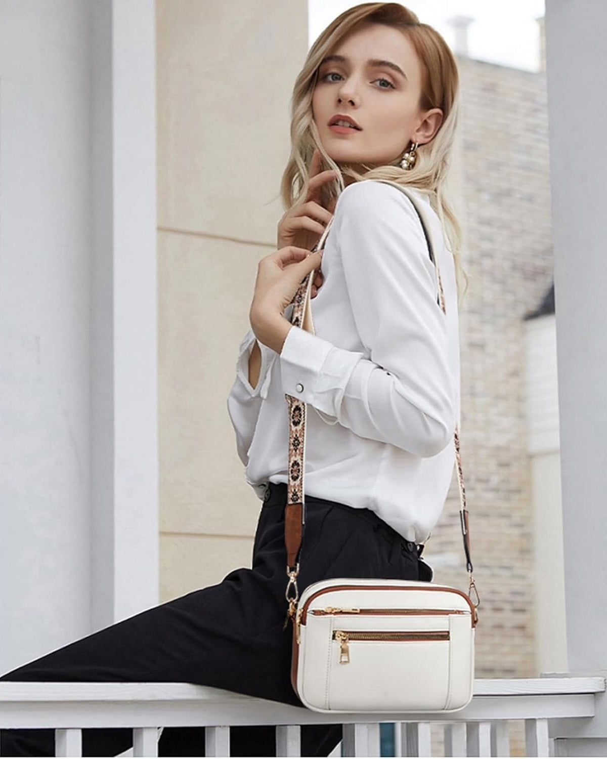 Elvira | Elegante Borsa a Spalla in Pelle da Donna