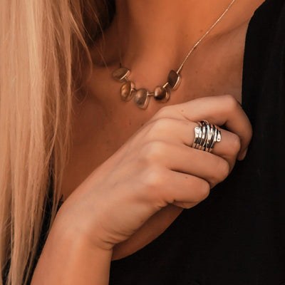 Bliss - Anello in Argento Massiccio Vintage