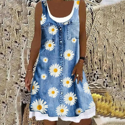 Sofia™ | Morbido ed Elegante Abito in Denim