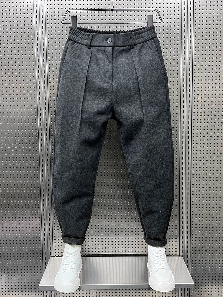 Mathieu - Pantaloni eleganti in tessuto mélange 