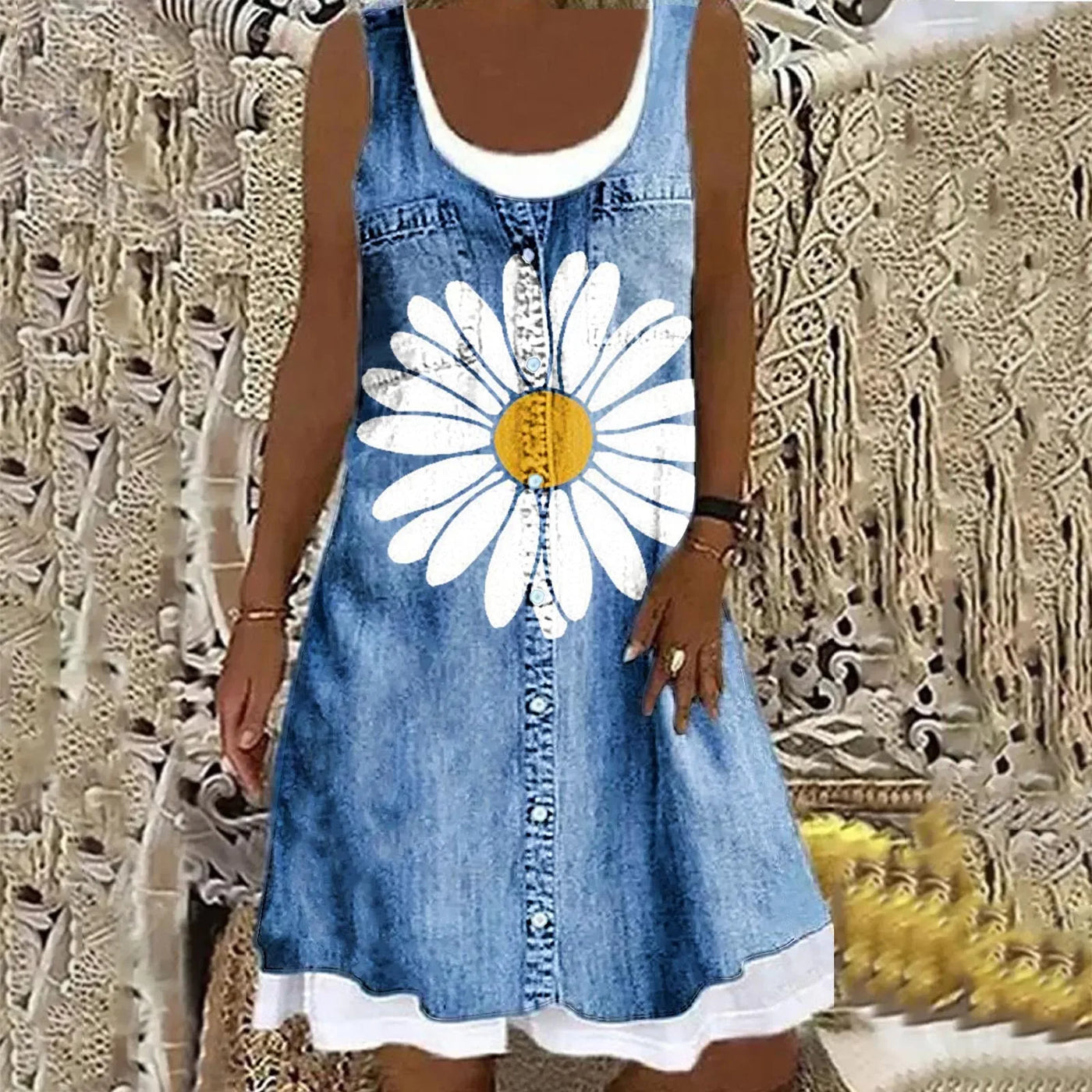 Sofia™ | Morbido ed Elegante Abito in Denim