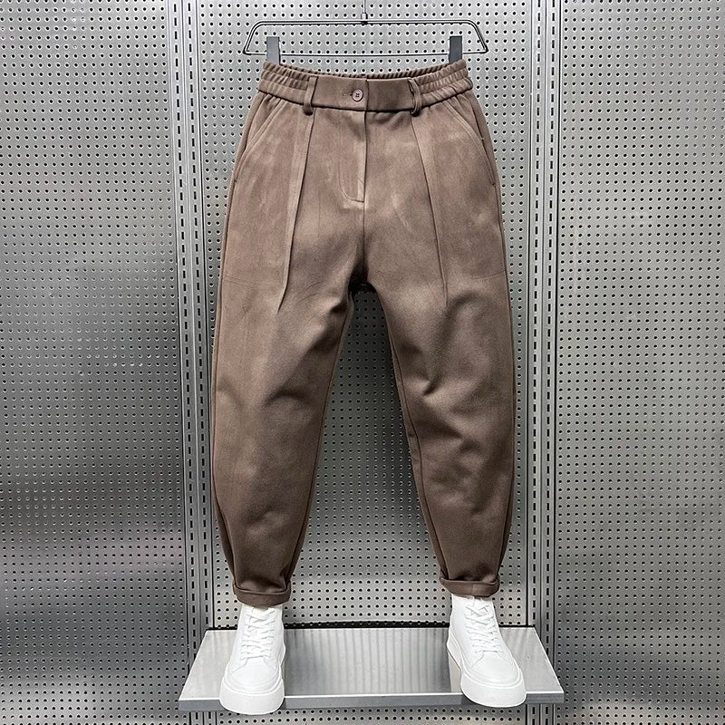 Mathieu - Pantaloni eleganti in tessuto mélange 