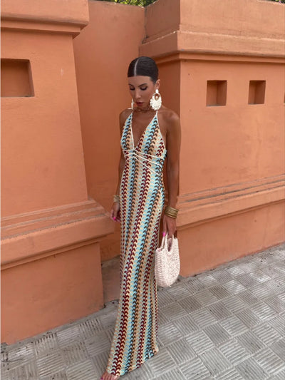 Roxanne™ | Abito Senza Schiena con Collo Halter