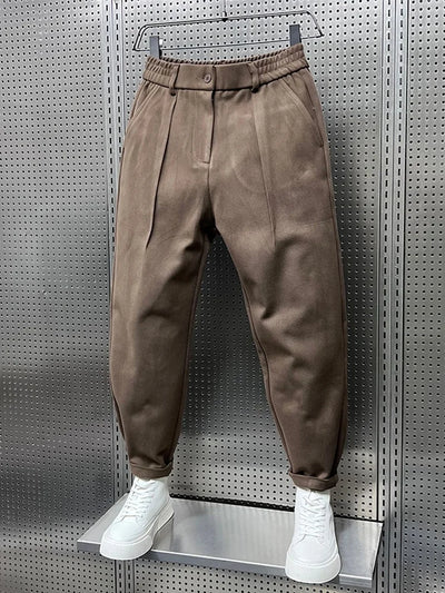 Mathieu - Pantaloni eleganti in tessuto mélange 