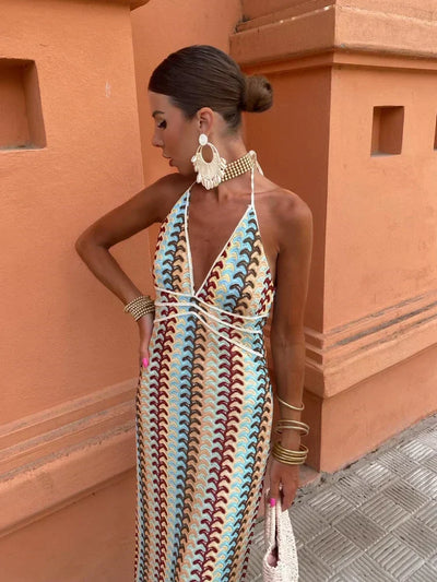 Roxanne™ | Abito Senza Schiena con Collo Halter