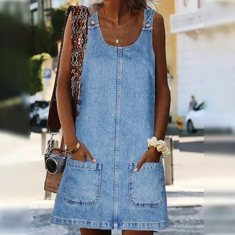 Amelia |  Vestito Estivo in Denim