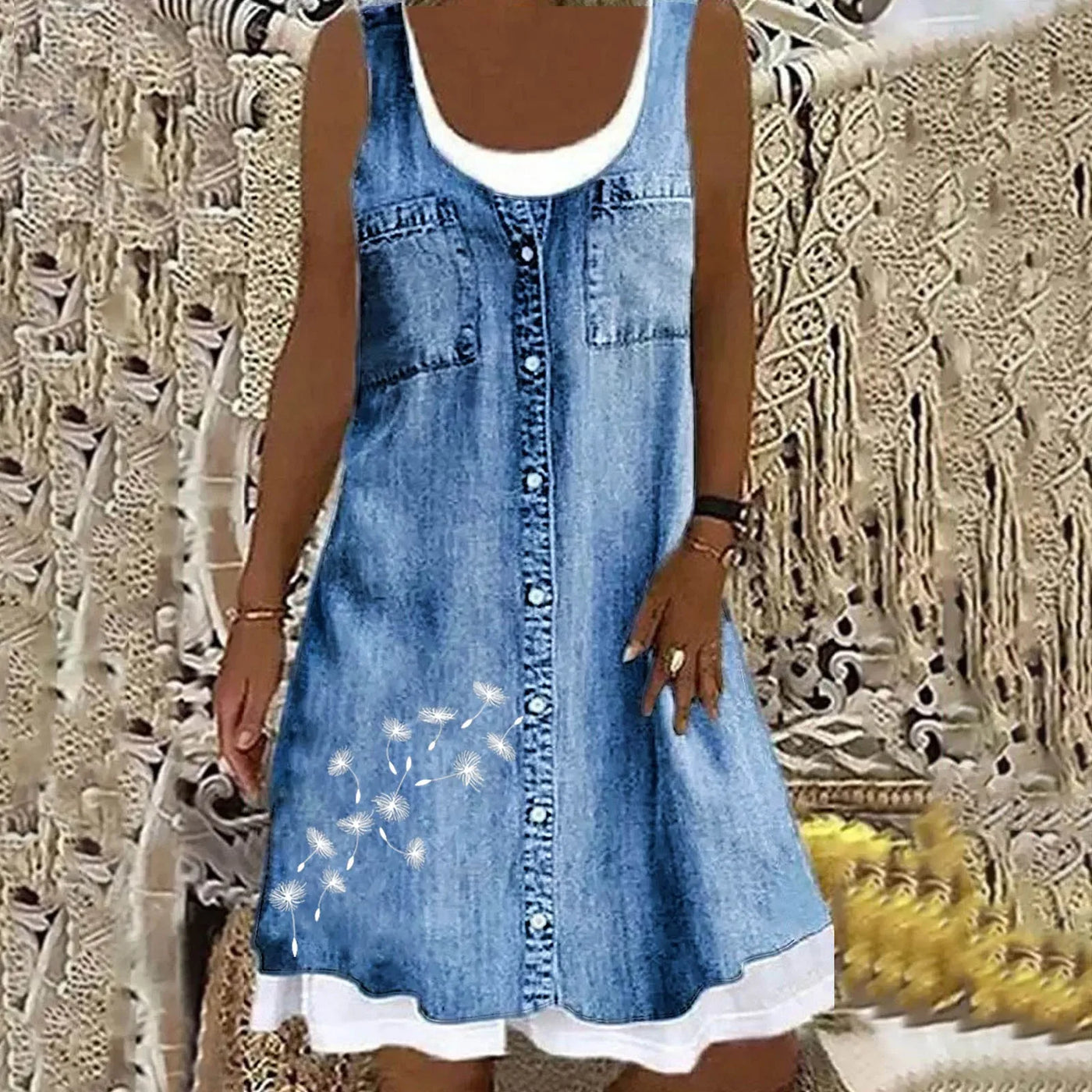 Sofia™ | Morbido ed Elegante Abito in Denim
