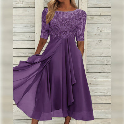 Taryn® | Abito midi in pizzo elegante