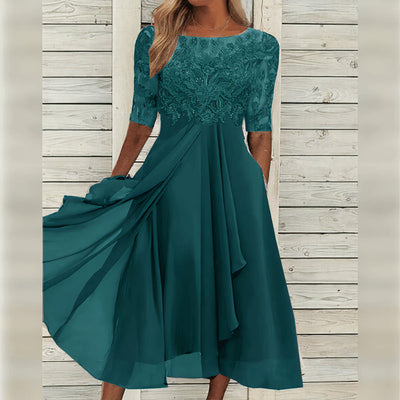 Taryn® | Abito midi in pizzo elegante