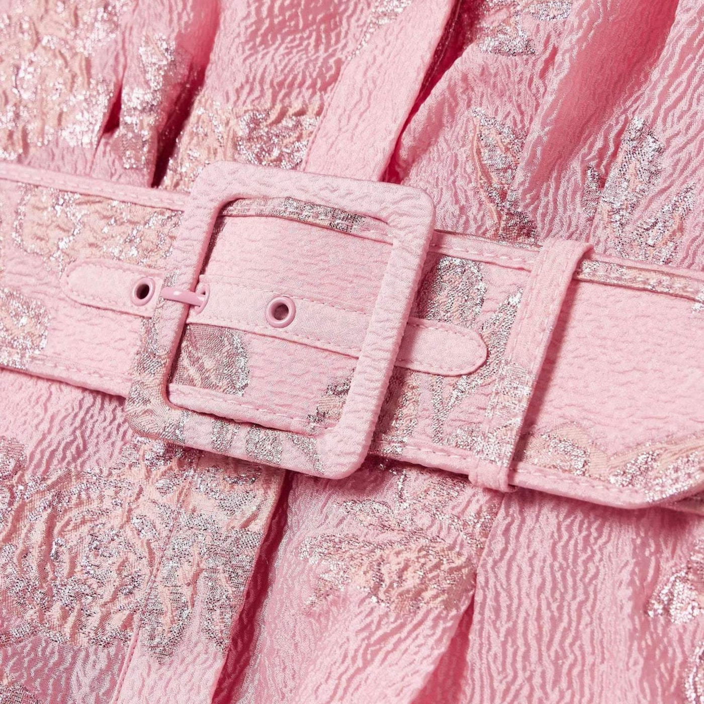 Assunta™ | Vestito Rosa con Maniche a Palloncino