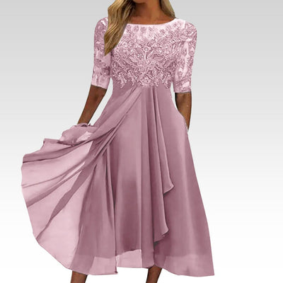 Taryn® | Abito midi in pizzo elegante