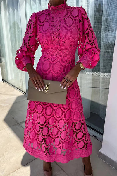 Ludovica™ | Abito Maxi in pizzo