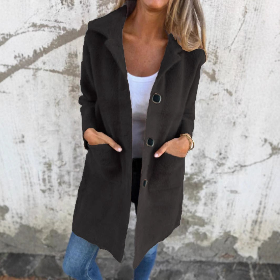Marcela | Cappotto casual, monopetto, spesso