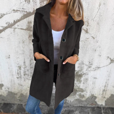 Marcela | Cappotto casual, monopetto, spesso