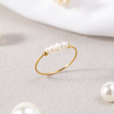 Grace - Anello in perle d'acqua dolce