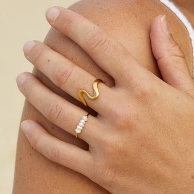 Grace - Anello in perle d'acqua dolce