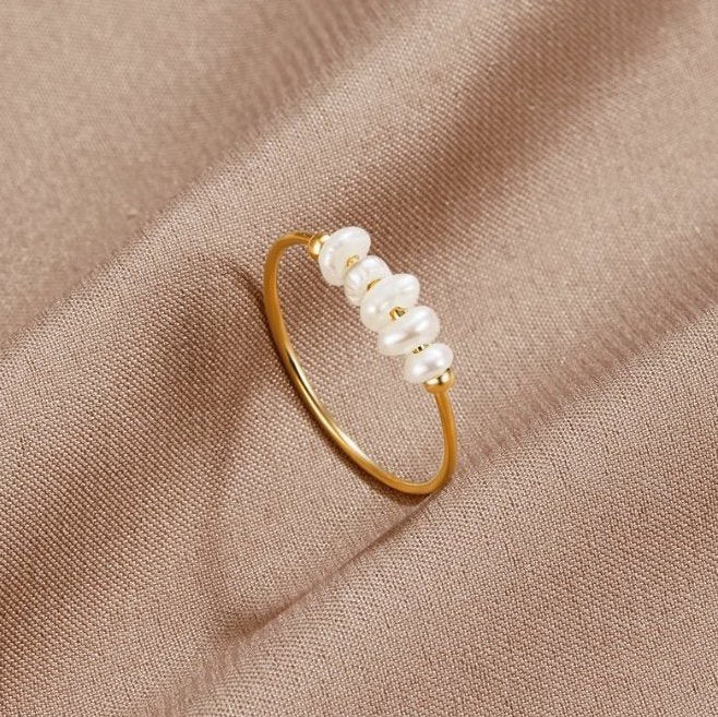 Grace - Anello in perle d'acqua dolce