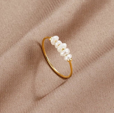Grace - Anello in perle d'acqua dolce