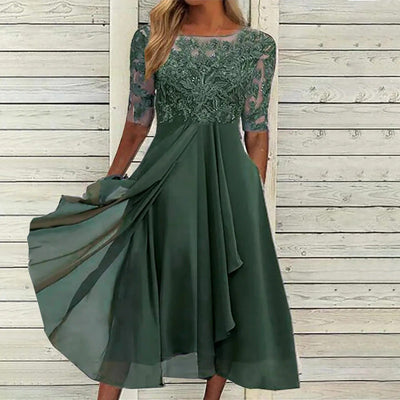Taryn® | Abito midi in pizzo elegante