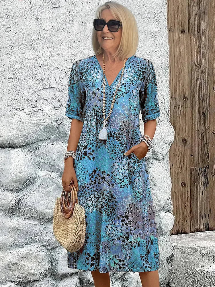 Federica™ | Abito leggero con scollo a V
