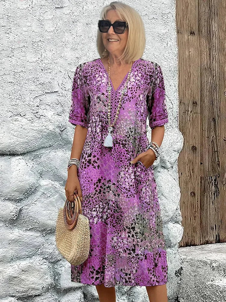 Federica™ | Abito leggero con scollo a V