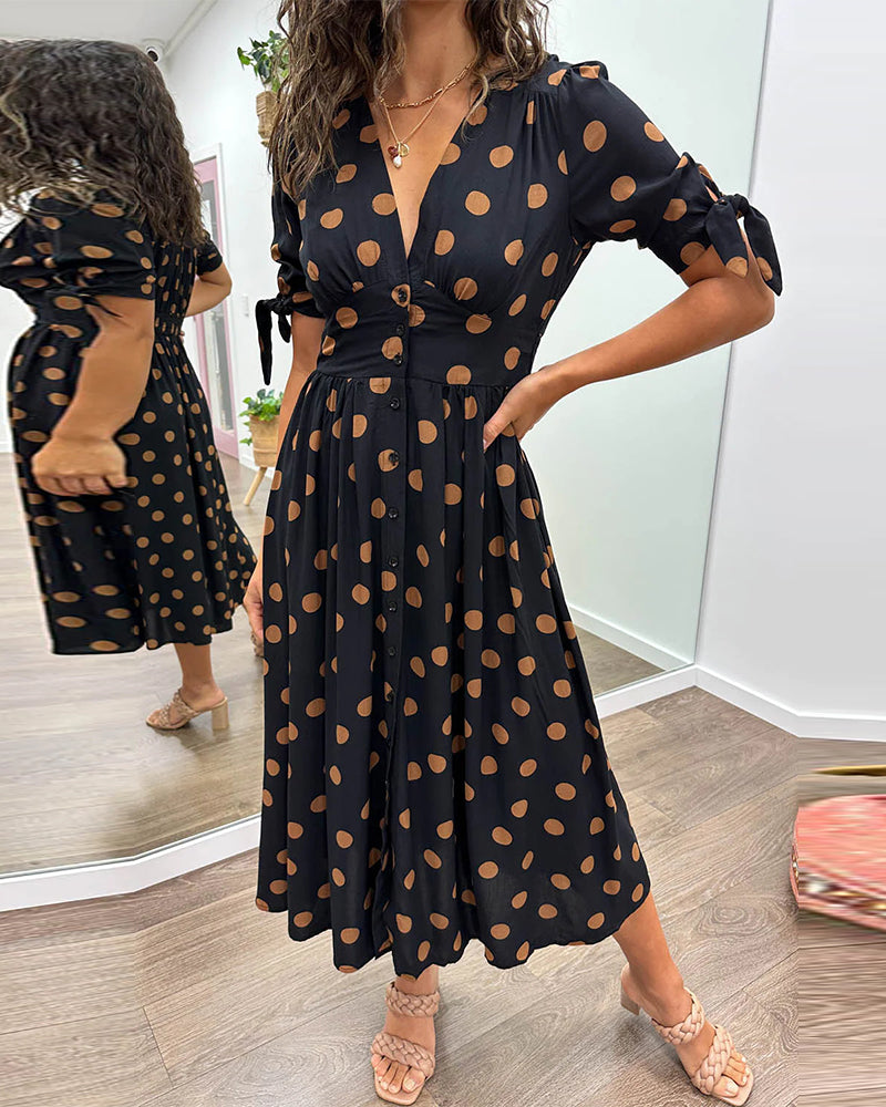 Monica™ | Elegante Abito a Pois