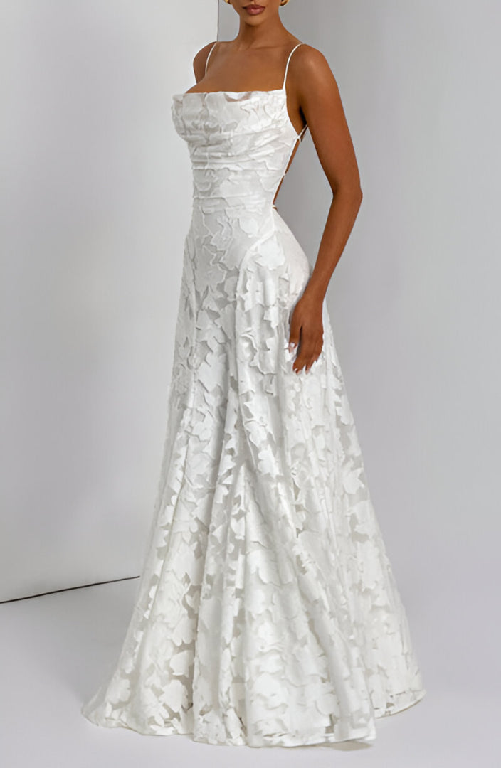 Francesca | Abito maxi in pizzo